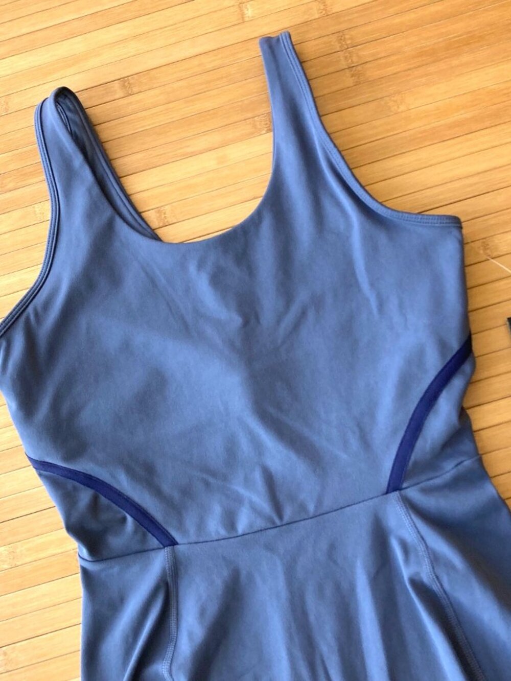 Under Armour Motion Shorts Bodysuit Activewear Womens Small S Gray/Navy NWT - Picture 5 of 12